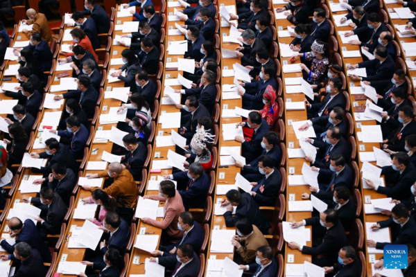 China's National Legislature Holds 2nd Plenary Meeting of Annual Session