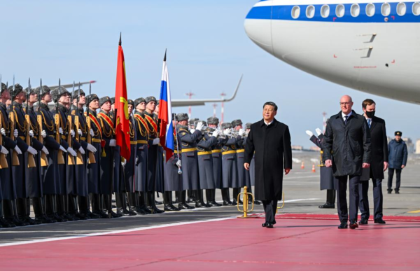 Xi Arrives in Moscow for State Visit to Russia