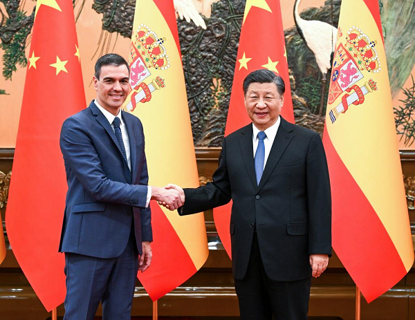 Xi Meets Spanish PM