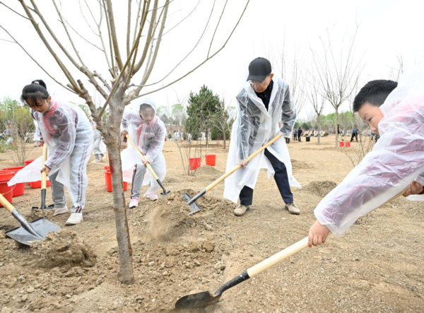 Xi Plants Trees in Beijing, Urging More Afforestation Efforts for Green Development, Building Beautiful China