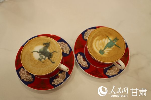 Museum in NW China's Gansu Uses Latte Art to Give More People a Taste of Culture