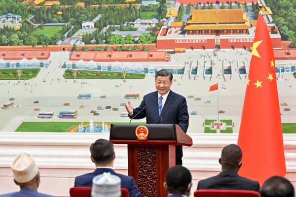 Chinese President Receives Credentials of 70 Ambassadors