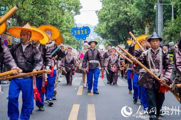 People Celebrate Miao Sisters Festival in SW China's Guizhou