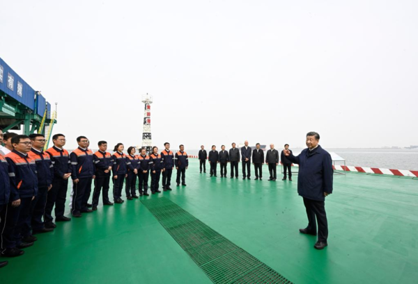 Xi Visits City of Cangzhou in North China's Hebei Province