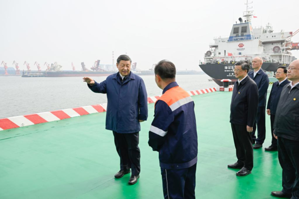 Xi Visits City of Cangzhou in North China's Hebei Province