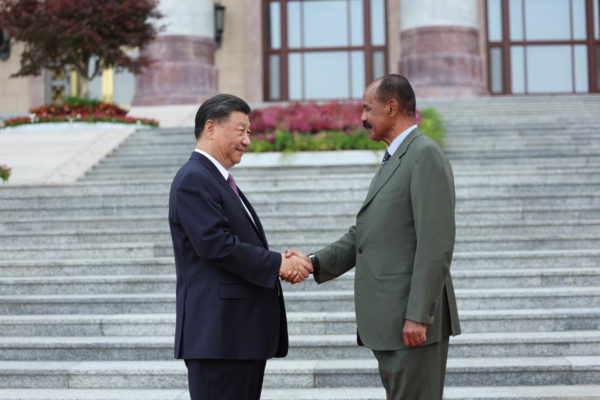 Xi Holds Talks with Eritrean President