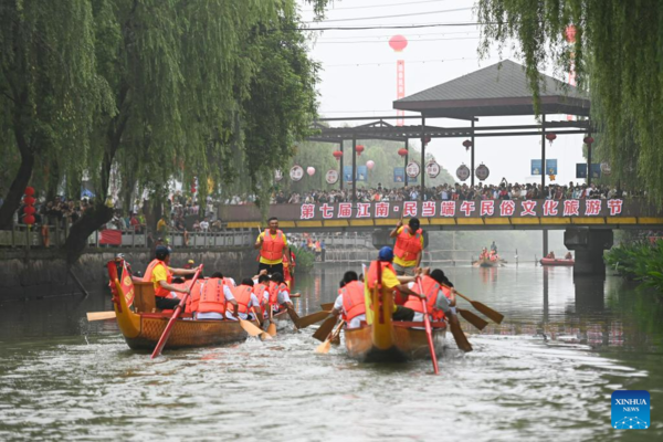 Villagers Mark Upcoming Dragon Boat Festival in E China's Zhejiang