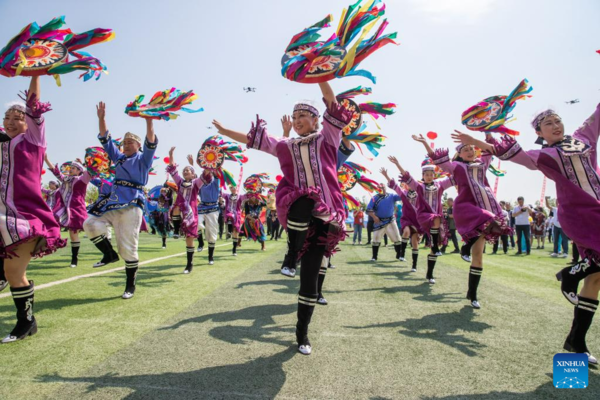 11th Wurigong Festival of Hezhe Ethnic Group Celebrated in NE China's Heilongjiang