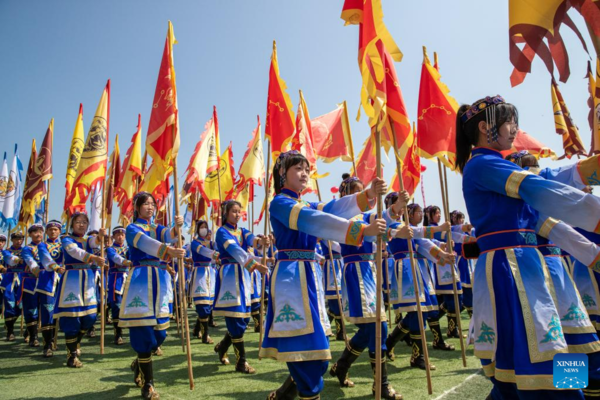 11th Wurigong Festival of Hezhe Ethnic Group Celebrated in NE China's Heilongjiang