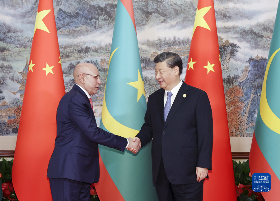 Xi Meets Mauritanian President