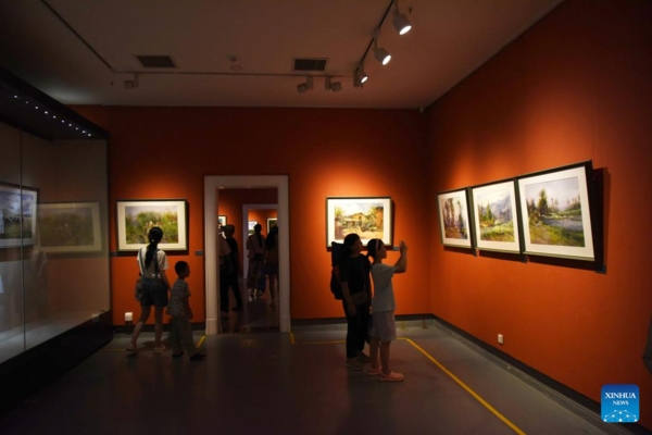 Watercolor Paintings Exhibited at Qingdao Art Museum