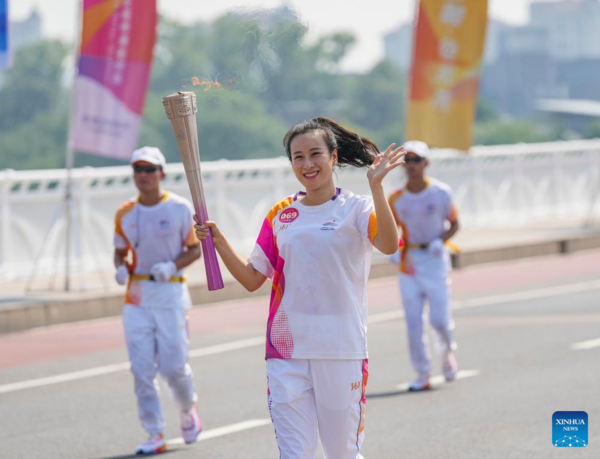 Torch Relay of 19th Asian Games Continues in Quzhou, E China