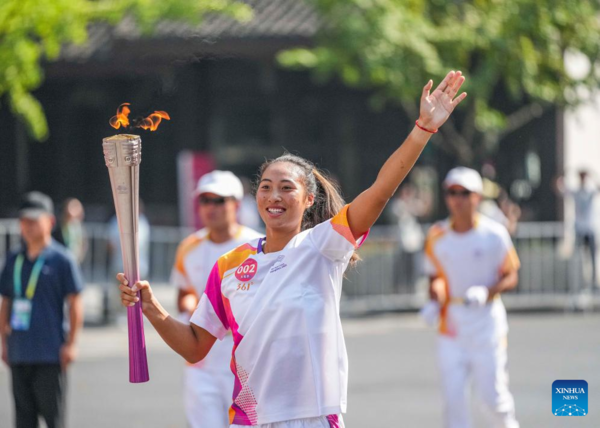 Torch Relay of 19th Asian Games Continues in Quzhou, E China