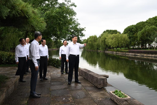 Xi Inspects Shaoxing in East China's Zhejiang Province