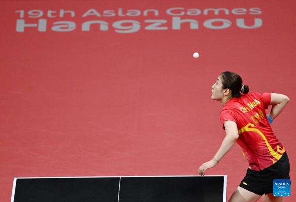 China Takes 5th Consecutive Women's Team Title in Asiad Table Tennis