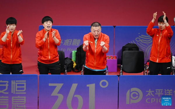 China Takes 5th Consecutive Women's Team Title in Asiad Table Tennis