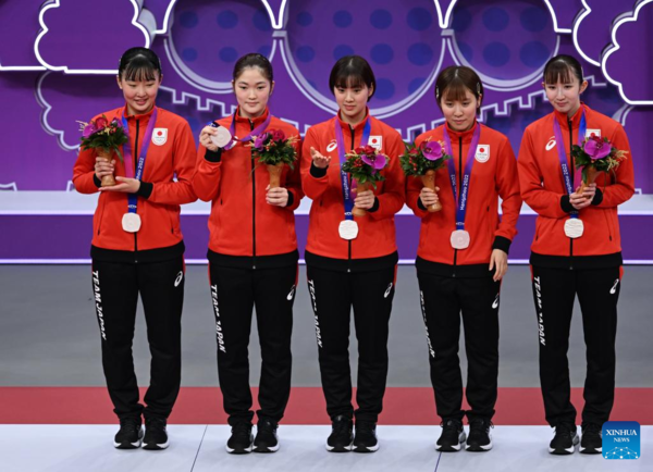 China Takes 5th Consecutive Women's Team Title in Asiad Table Tennis