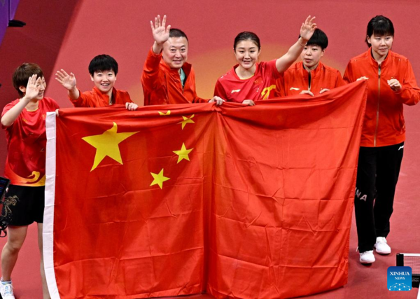 China Takes 5th Consecutive Women's Team Title in Asiad Table Tennis