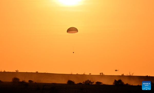 Shenzhou-16 Return Capsule Touches Down on Earth