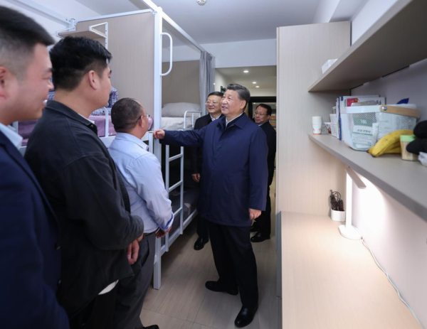 Xi Makes Inspection Tour in Shanghai