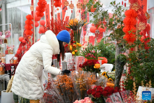 Flower-Themed Fairs Held in Chengdu to Celebrate Upcoming Chinese New Year