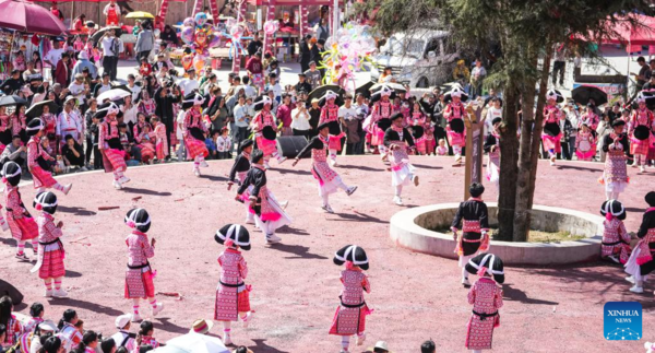 Miao People Celebrate 'Tiaohua' Festival to Pray for Harvest and Well-Being in New Year