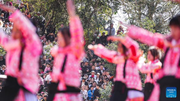 Miao People Celebrate 'Tiaohua' Festival to Pray for Harvest and Well-Being in New Year