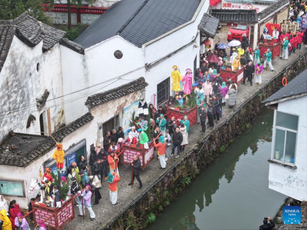 People Celebrate Upcoming Lantern Festival in China