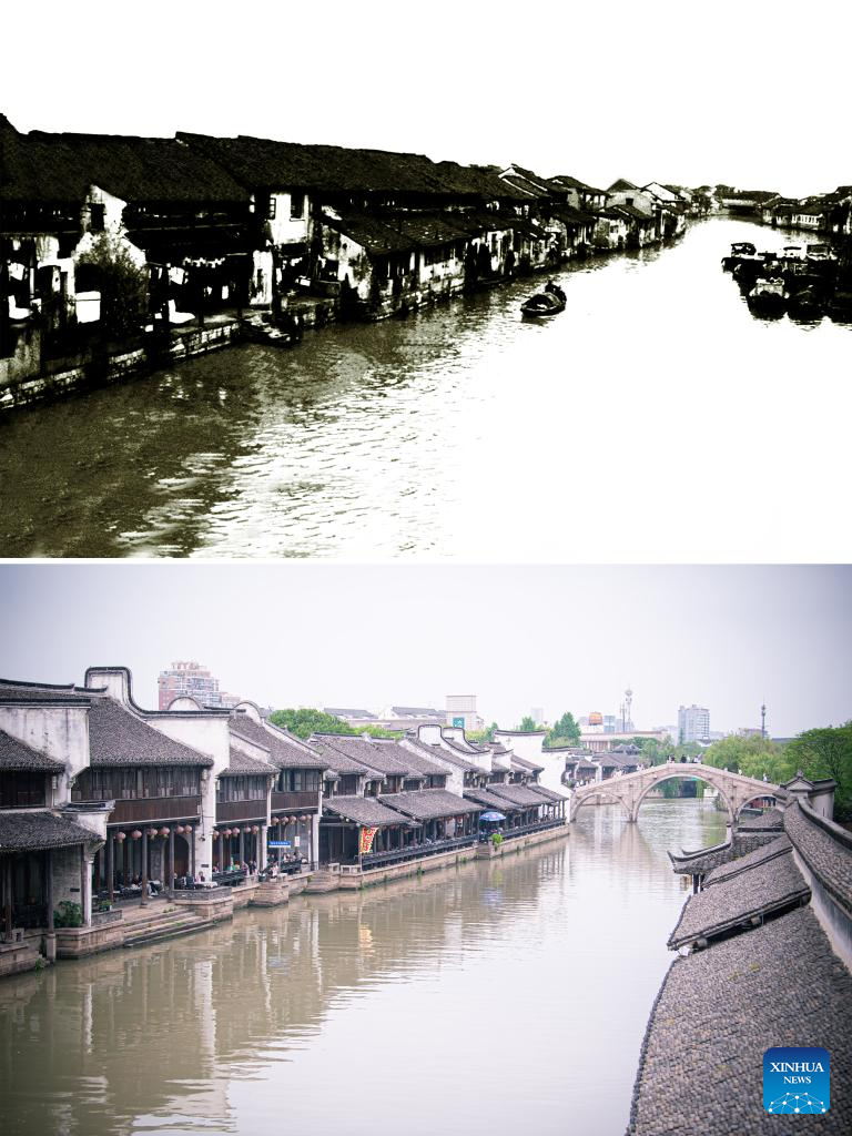 Revitalized Yuehe Historical Area Becomes Tourist Attraction in Jiaxing, E China