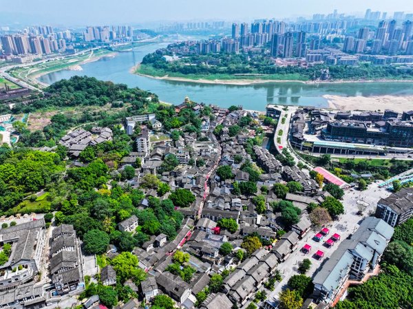 FlyOverChina | SW China's Chongqing Preserves Charm of Ciqikou Ancient Town in Urban Renewal