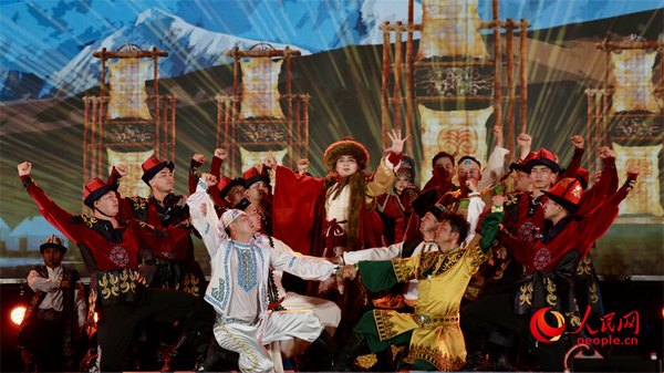 Song and Dance Drama 'Epic of Manas' Performed During International Cultural Tourism Festival in NW China's Xinjiang