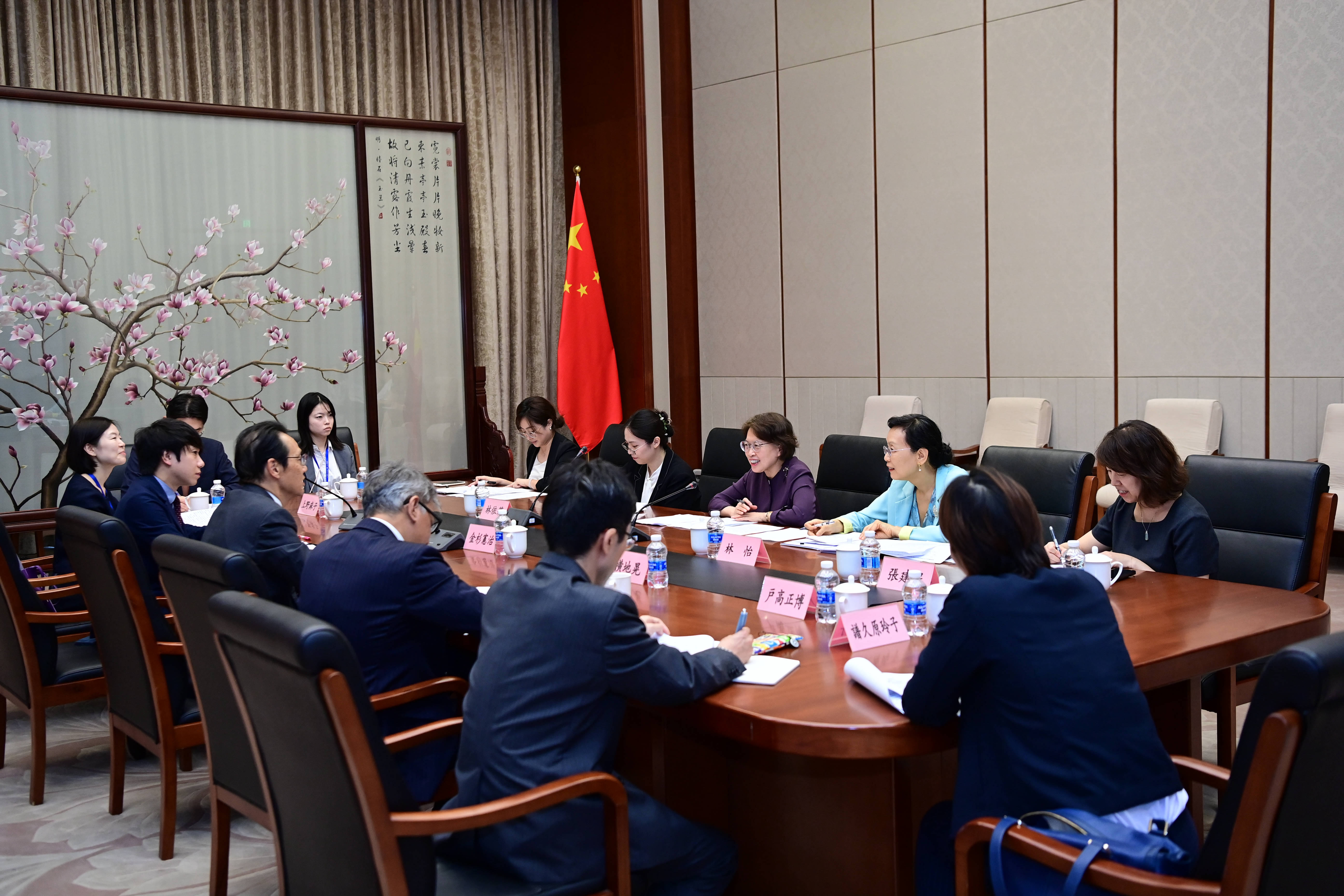 Huang Meets Japanese Ambassador to China