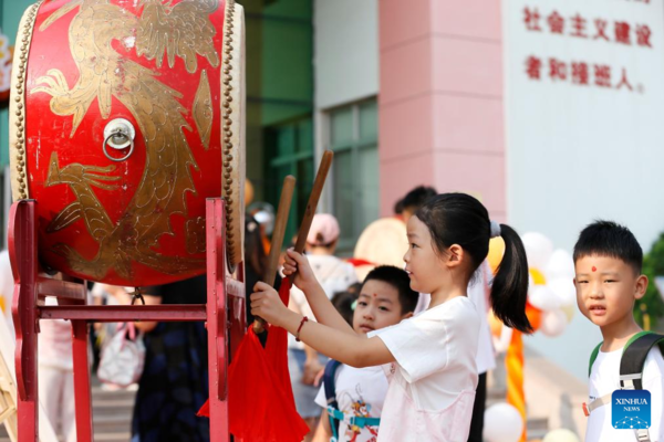 Schools Across China Host Activities to Mark Start of New Semester