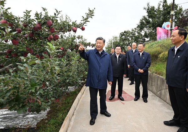 Xi Makes Inspections in NW China's Shaanxi, Gansu Provinces