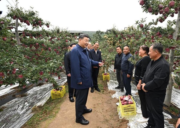 Xi Makes Inspections in NW China's Shaanxi, Gansu Provinces