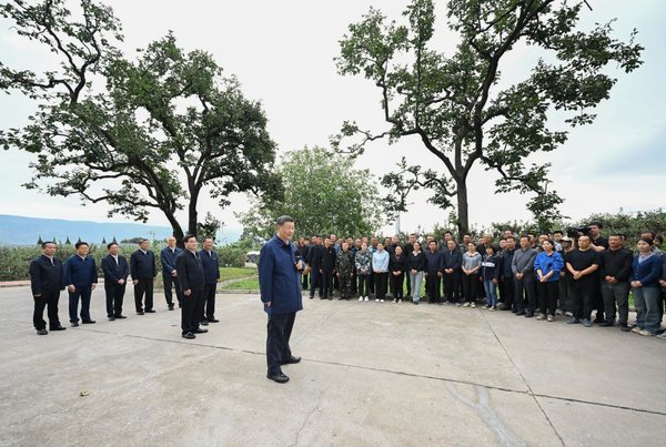 Xi Makes Inspections in NW China's Shaanxi, Gansu Provinces