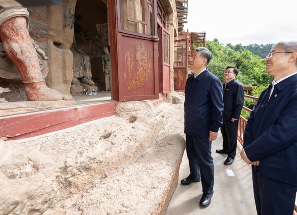 Xi Makes Inspections in NW China's Shaanxi, Gansu Provinces