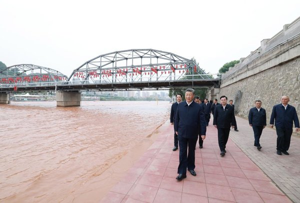 Xi Inspects Lanzhou in NW China's Gansu Province