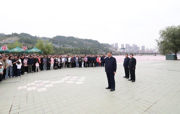 Xi Inspects Lanzhou in NW China's Gansu Province