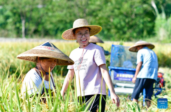 Young Village Worker Helps Villagers Develop Rice Seed Production Industry in SW China