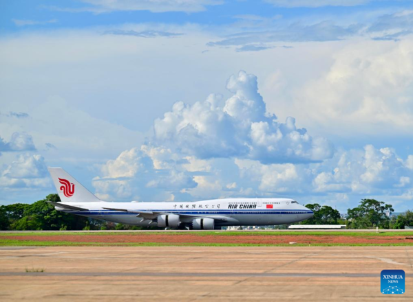 Xi Arrives in Brasilia for State Visit to Brazil