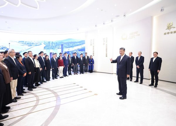 Xi Inspects Guangdong-Macao In-Depth Cooperation Zone in Hengqin