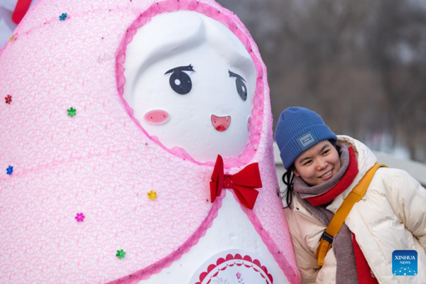 37th Sun Island Int'l Snow Sculpture Expo Begins Trial Operation in China's Harbin