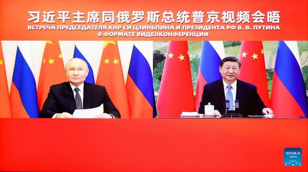 Xi Speaks with Putin, Calling on China, Russia to Uphold Int'l Fairness, Justice