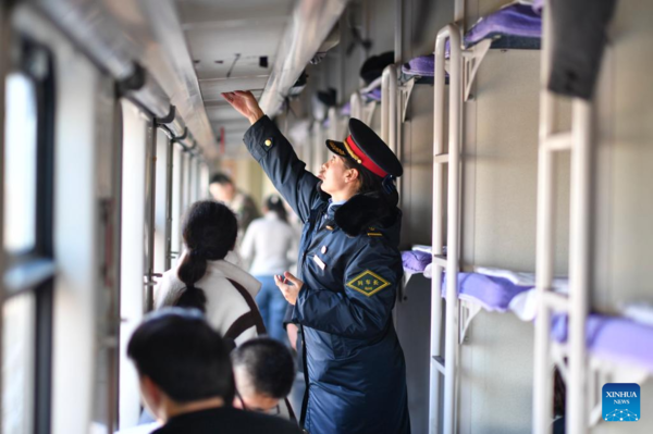 Ethnic Tajik Train Conductor's Journey amid China's Spring Festival Travel Season