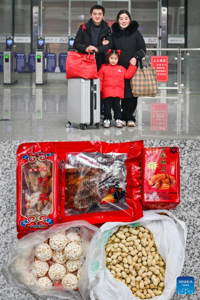 People Package Specialities from Home as Spring Festival Holiday Comes to End