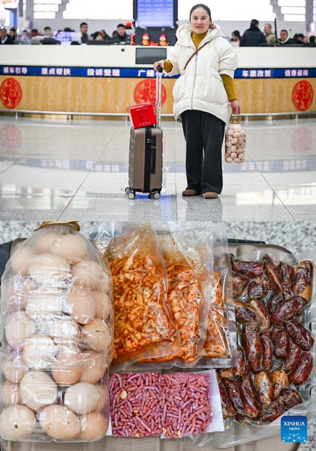 People Package Specialities from Home as Spring Festival Holiday Comes to End