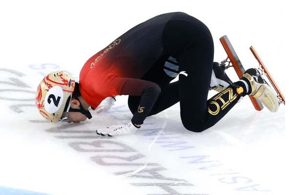 China Wins Short Track Speed Skating Women's 3,000m Relay at Asian Winter Games