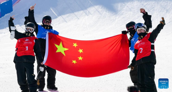 China Dominates Snowboard Big Air at Harbin Asian Winter Games