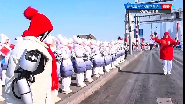 Spring Bud Girls Sing for Torch Relay of the 9th Asian Winter Games in Harbin